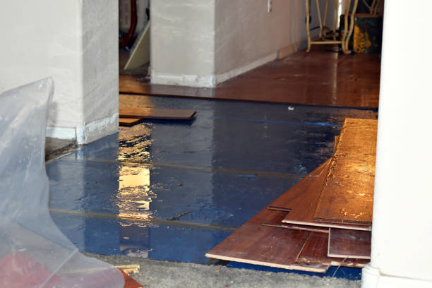 Professional Water Damage Restoration technician working in Amanda, OH